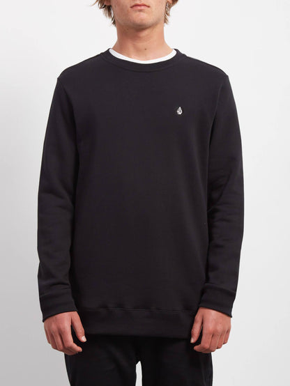 Sweat Sngl Stone Crew - Black