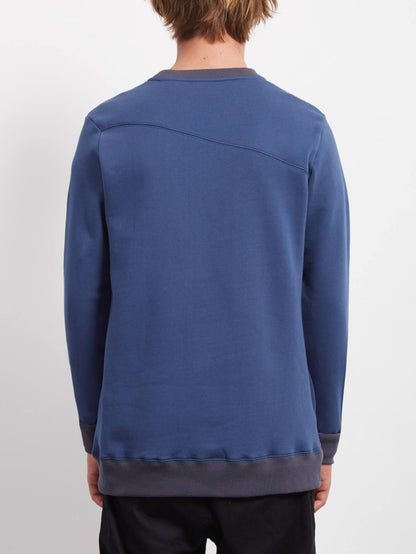 Sngl Stone Crew Sweatshirt - Gereiftes Blau