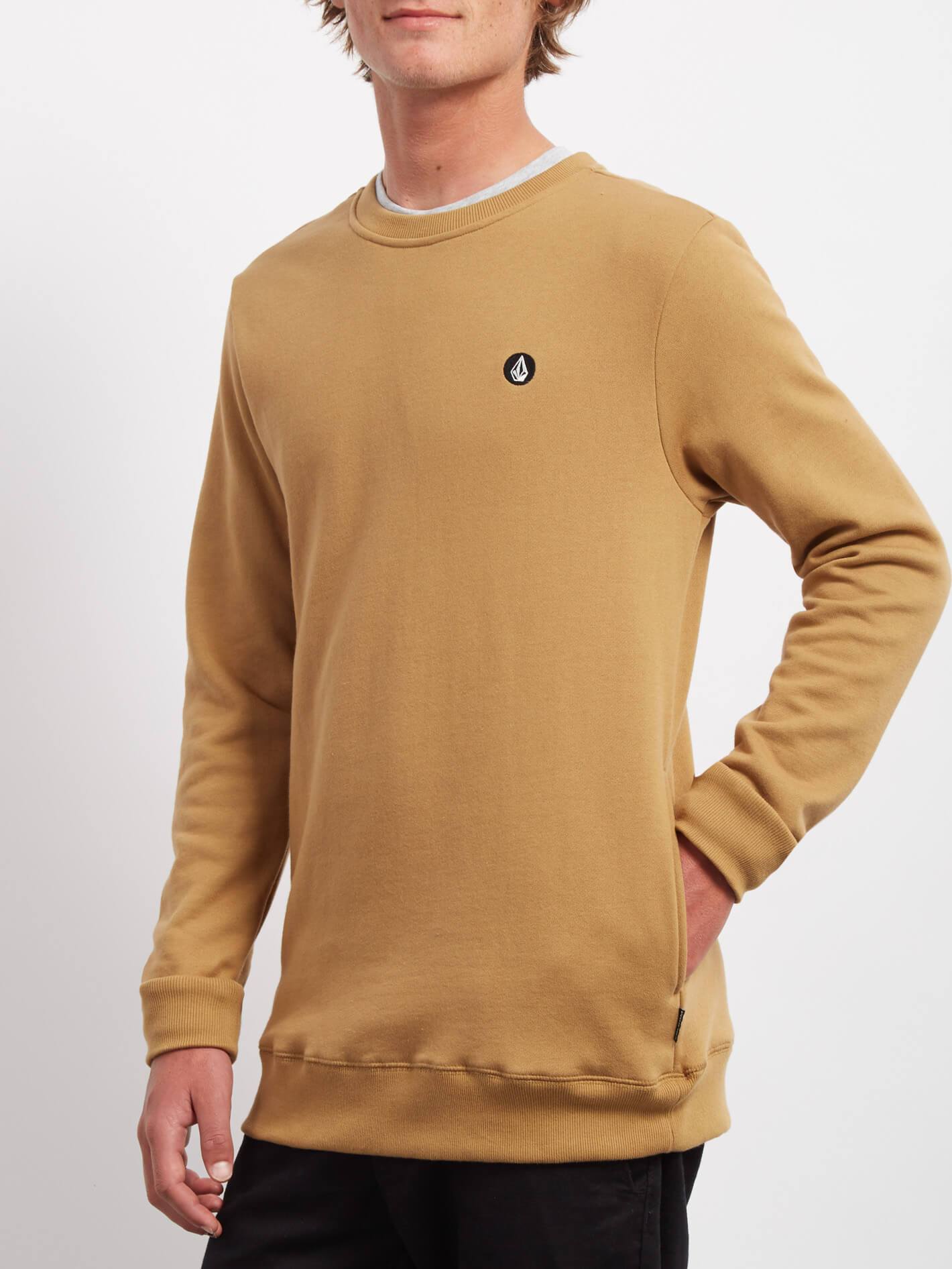 Sngl Stone Crew Sweatshirt - Altgold