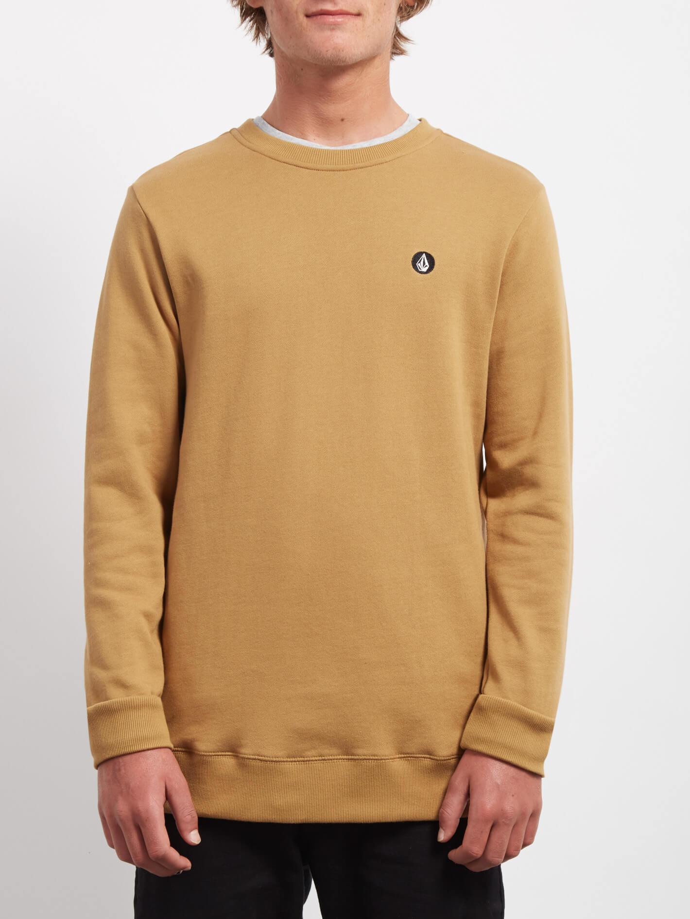 Sngl Stone Crew Sweatshirt - Altgold