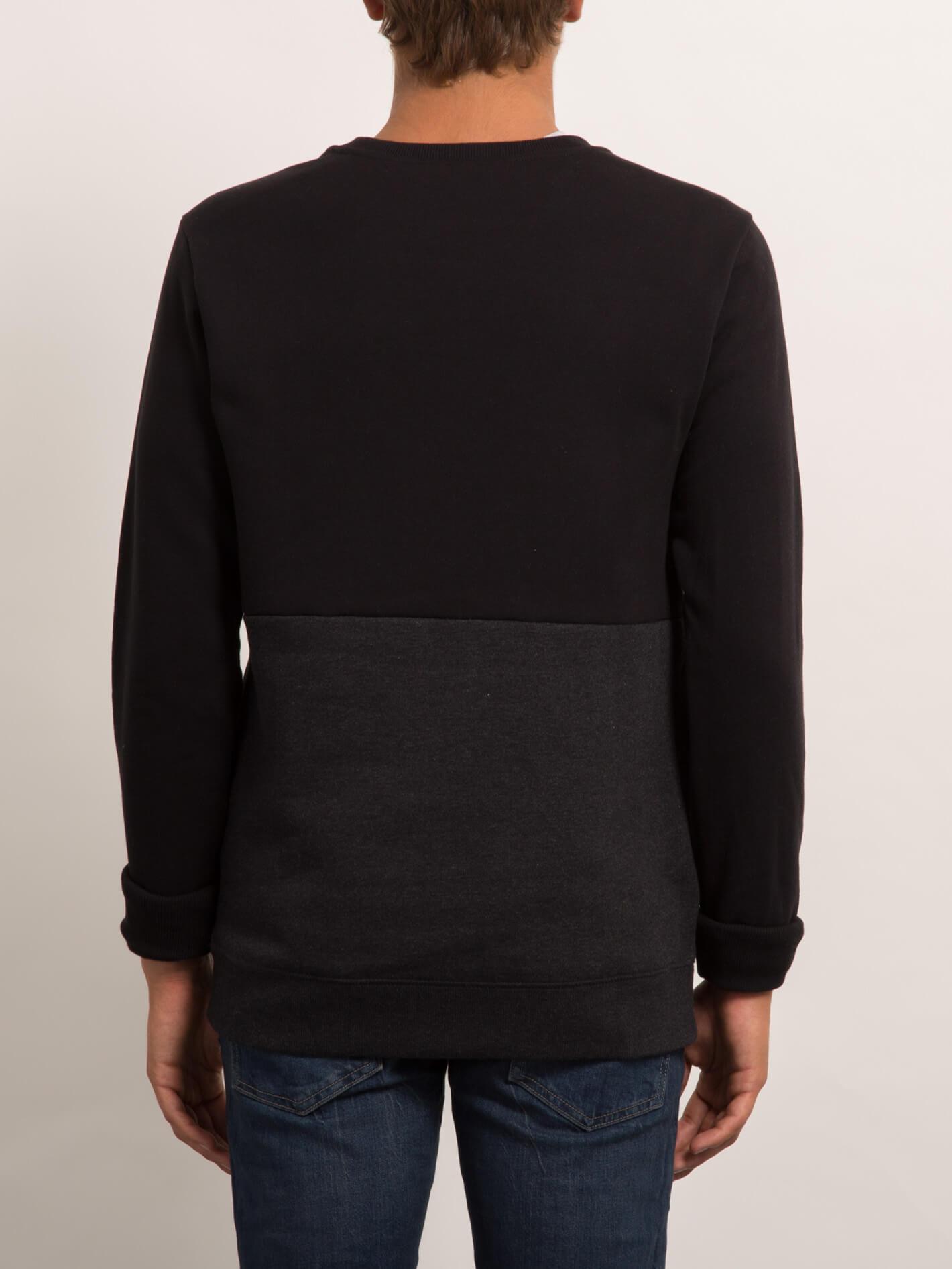 Single Stone Division Rundhals-Sweatshirt - Schwarz