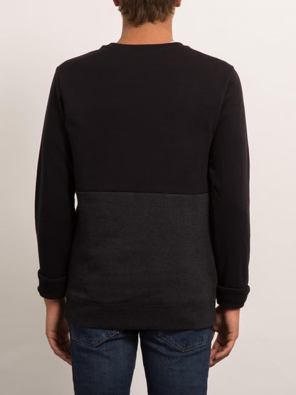 Single Stone Division Rundhals-Sweatshirt - Schwarz
