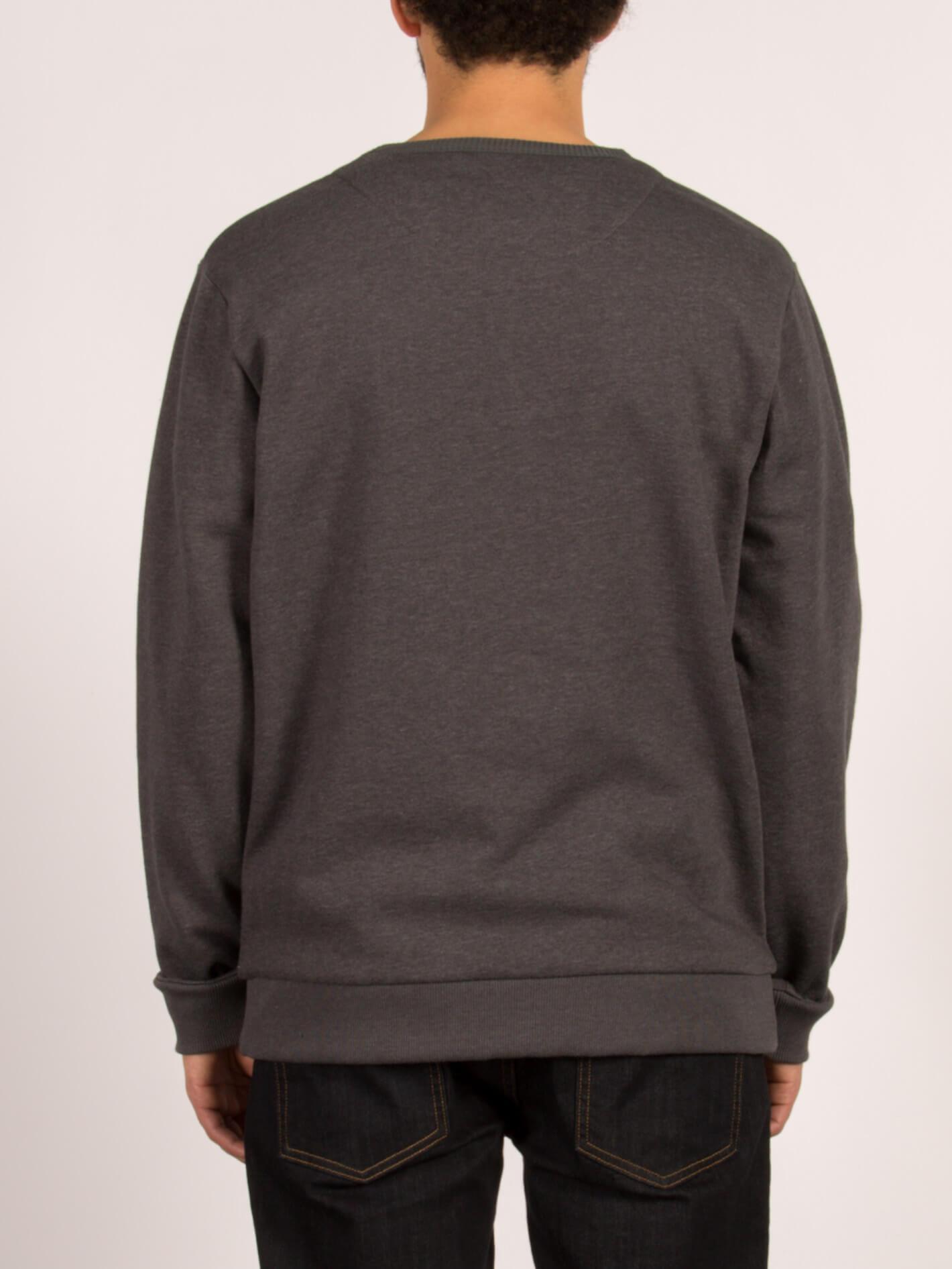Locky Crew Sweatshirt - Asphaltschwarz