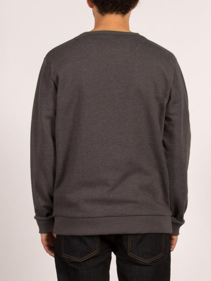 Locky Crew Sweatshirt - Asphaltschwarz