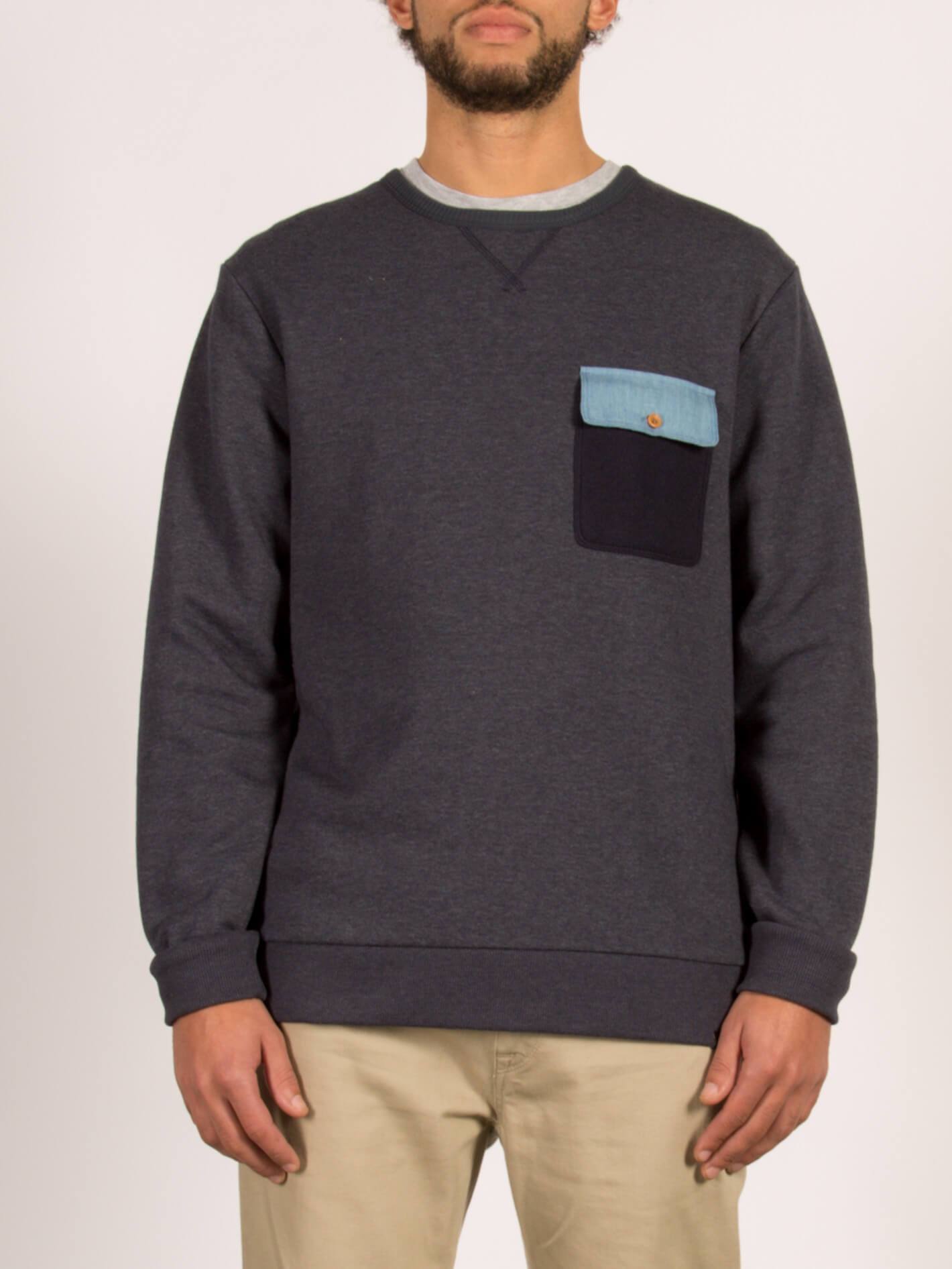 Locky Crew Sweatshirt - Navy