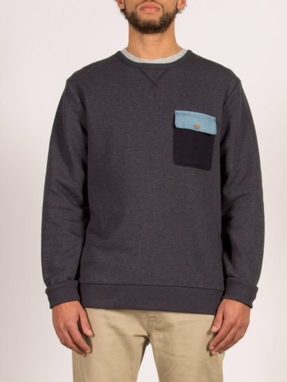 Locky Crew Sweatshirt - Navy
