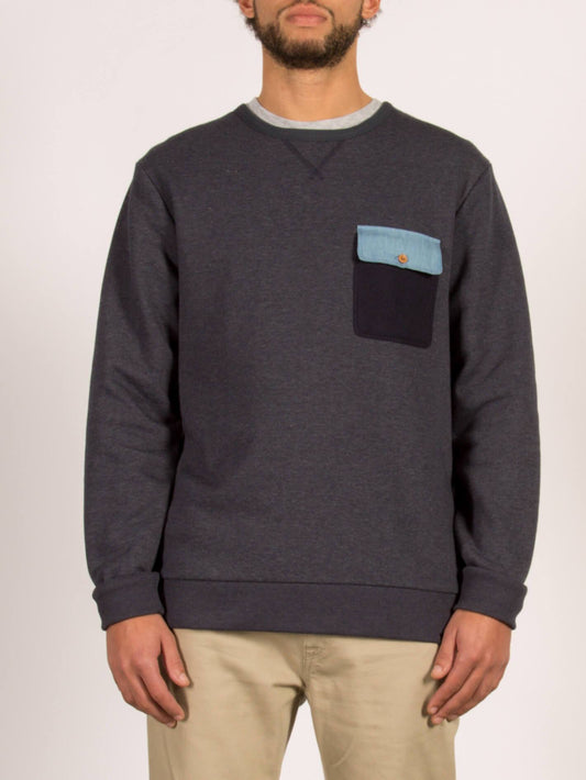 Sweatshirt Locky Crew - Navy