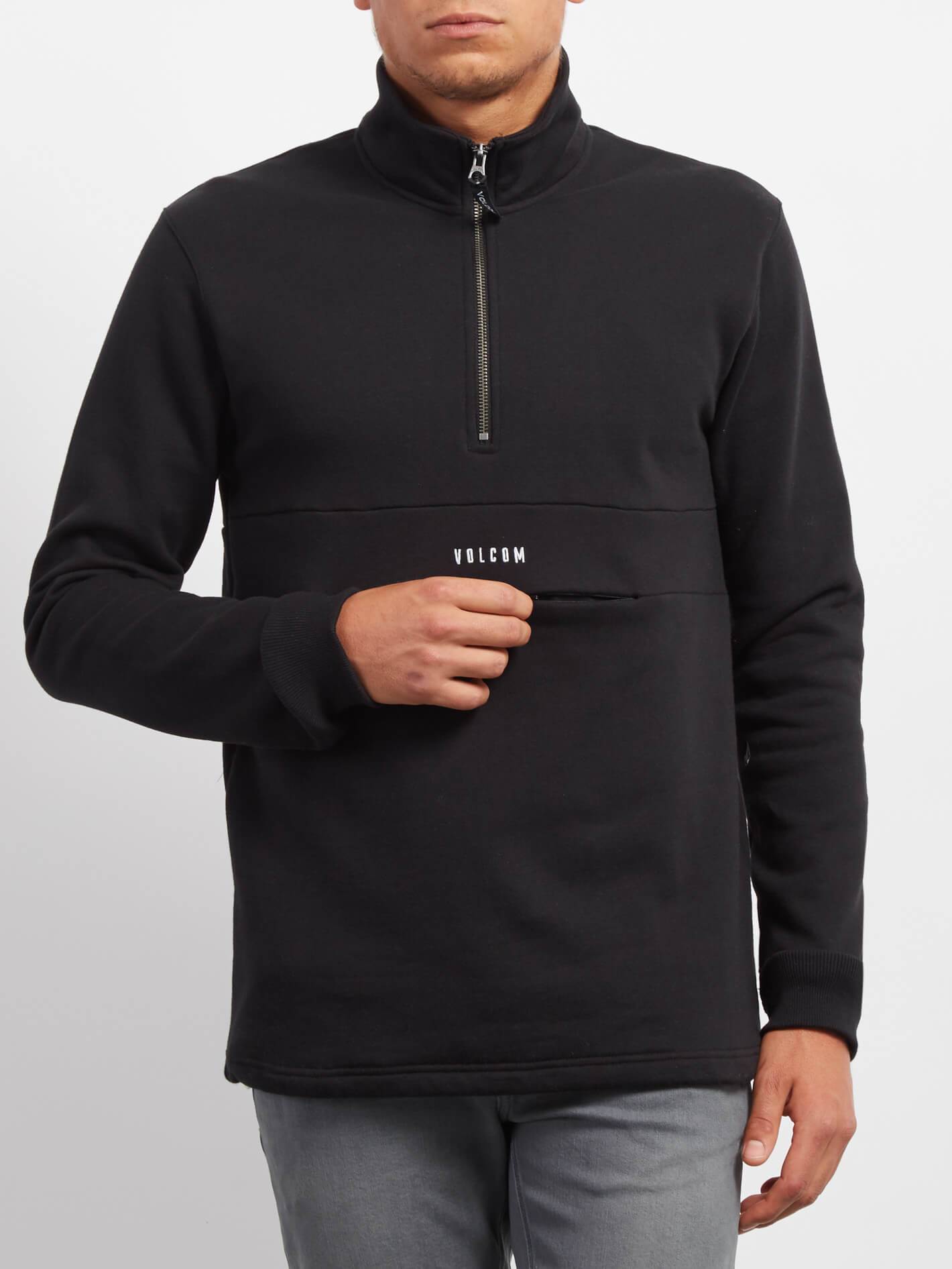Rixon Mock Sweatshirt - Black