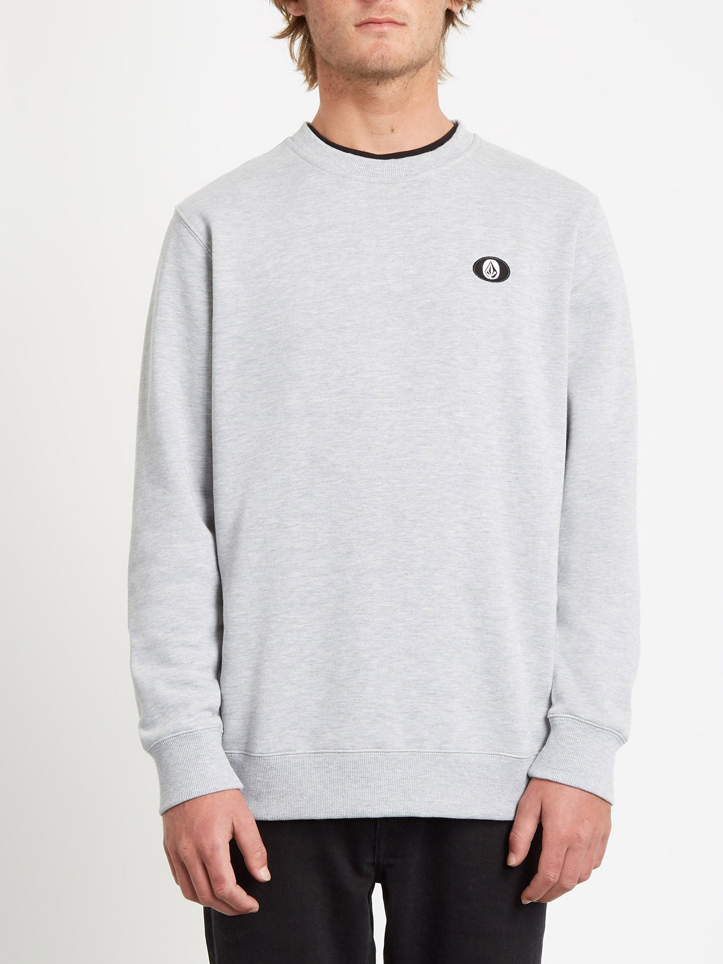 Single Stone Sweatshirt - GRAU MELIERT
