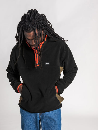 Error92 Fleecepullover - SCHWARZ