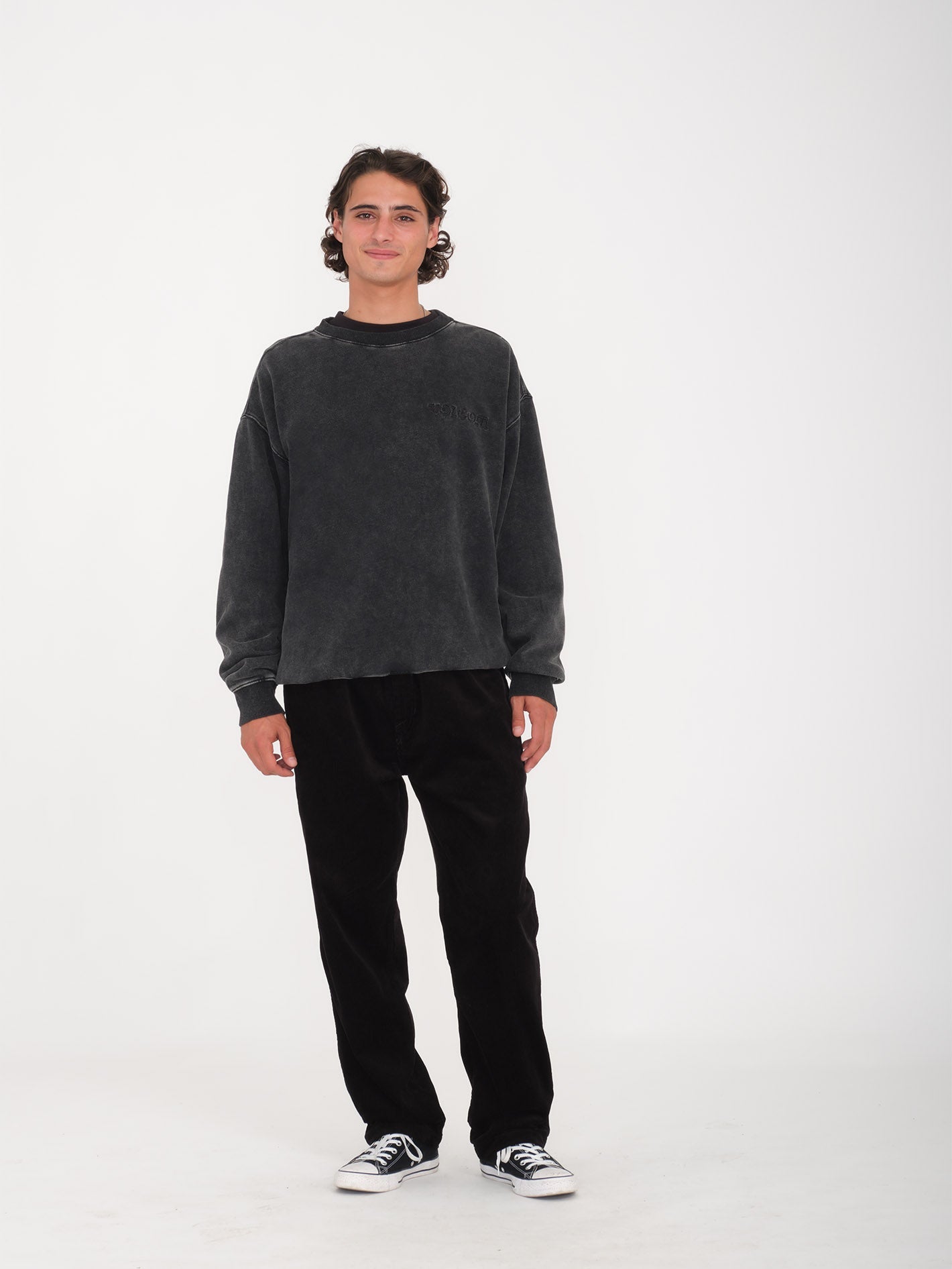 Acid Wall Sweatshirt - SCHWARZ