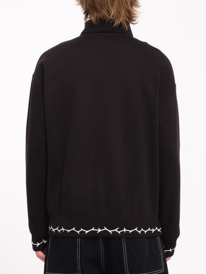Mocklov 1/2 Zip Sweatshirt - BLACK