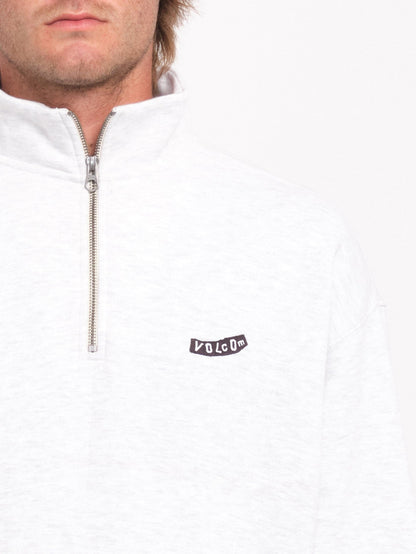 Mocklov 1/2 Zip Sweatshirt - BONE HEATHER