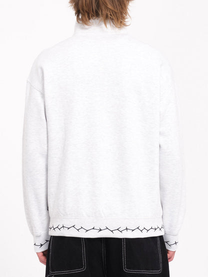 Mocklov 1/2 Zip Sweatshirt - BONE HEATHER