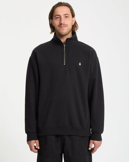 Sweatshirt Zippé Single Stone - Black