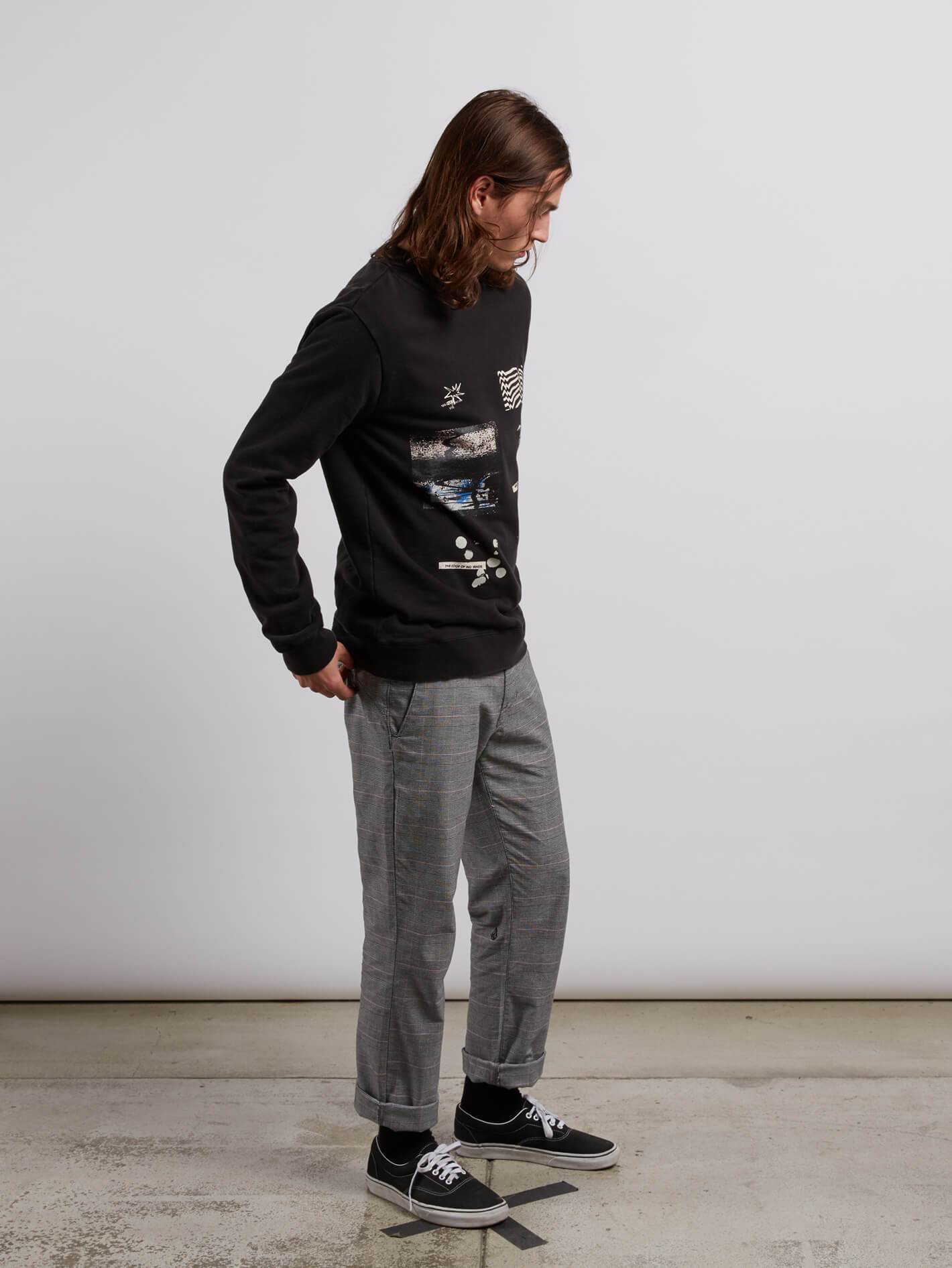 Sweat À Col Rond Reload Crew - Washed Black