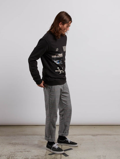 Sweat À Col Rond Reload Crew - Washed Black