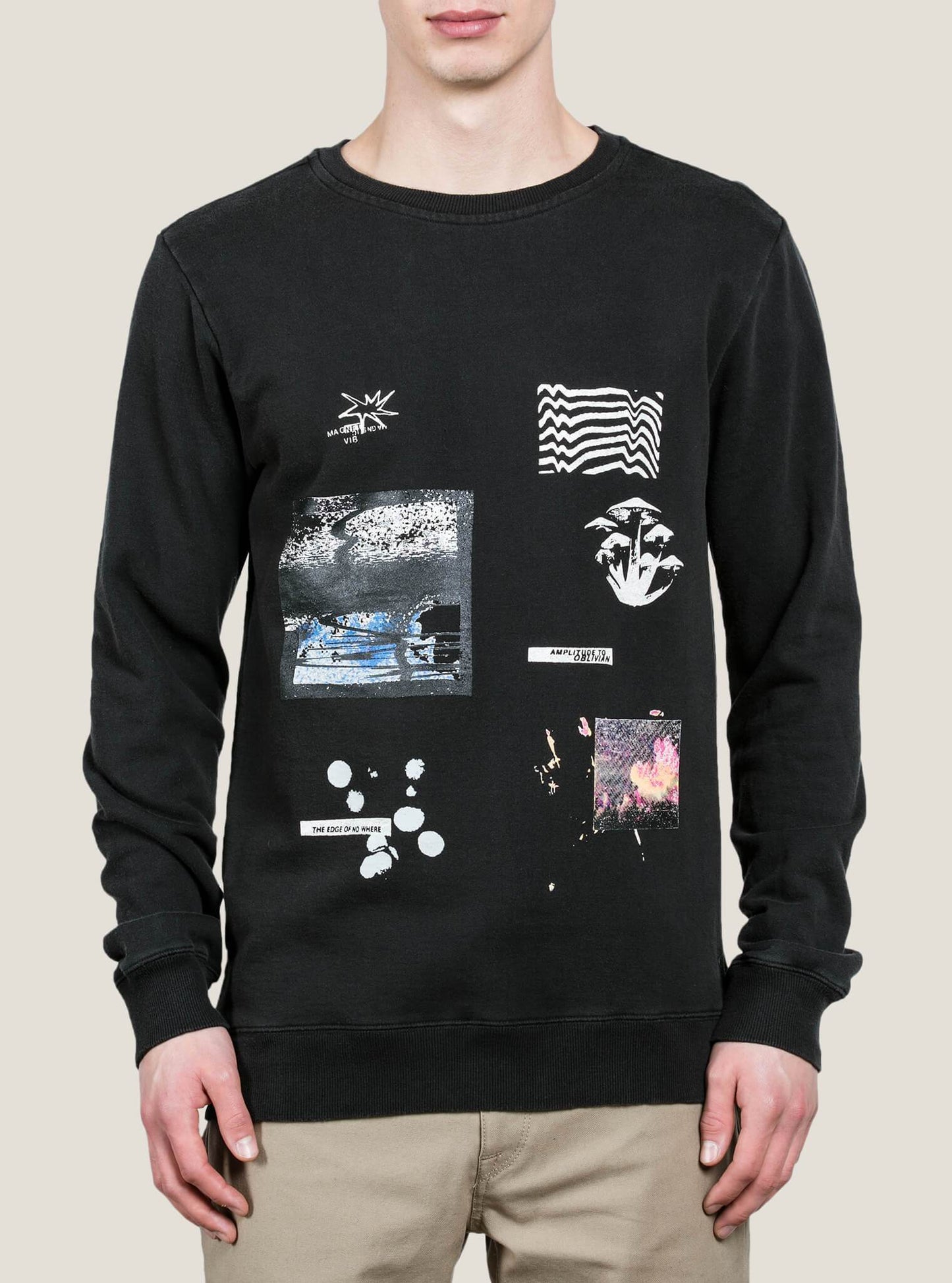Sweat À Col Rond Reload Crew - Washed Black