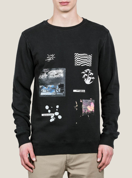 Sweat À Col Rond Reload Crew - Washed Black