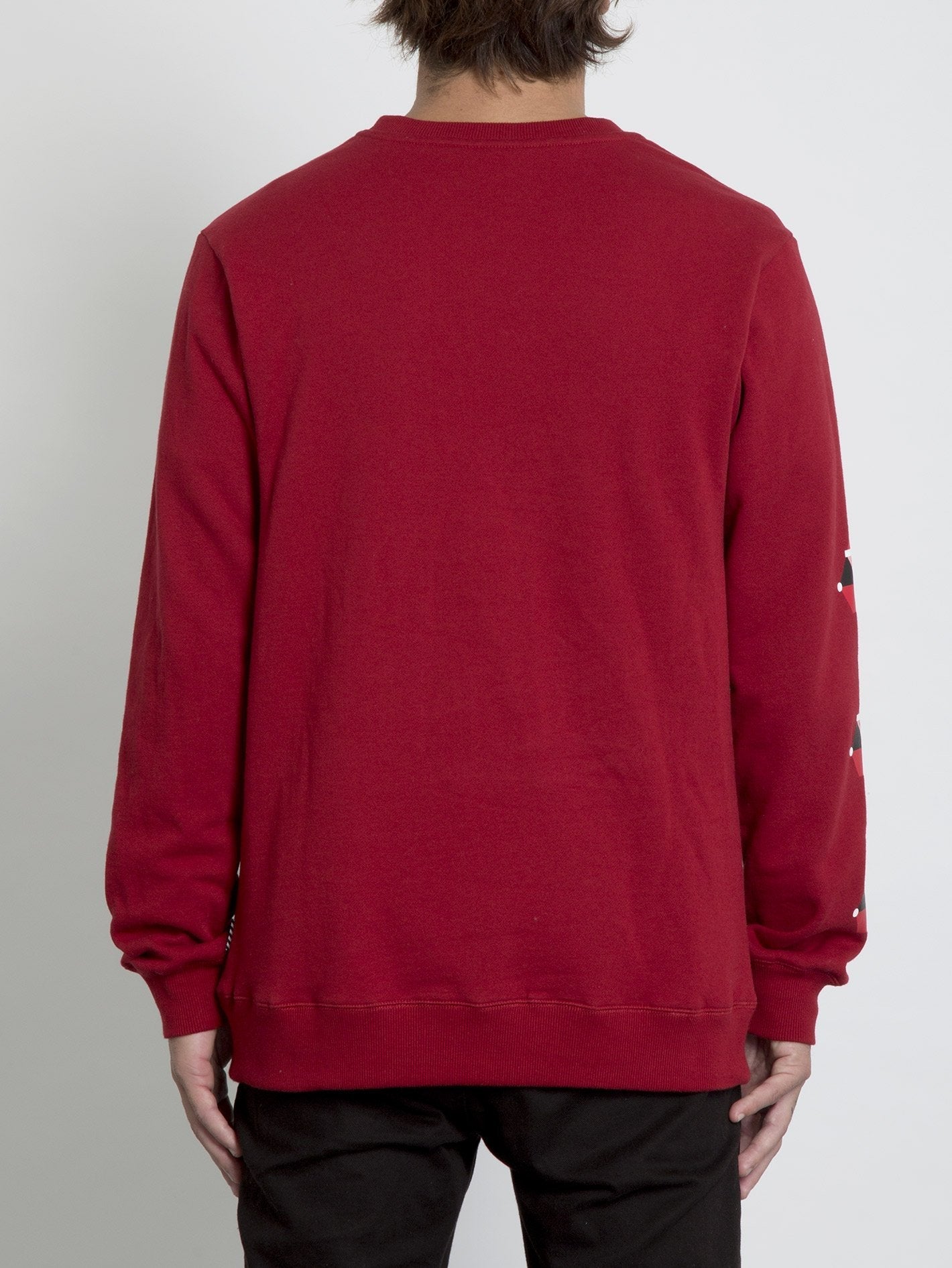 SWEAT COL ROND SANTASTONE - DEEP RED
