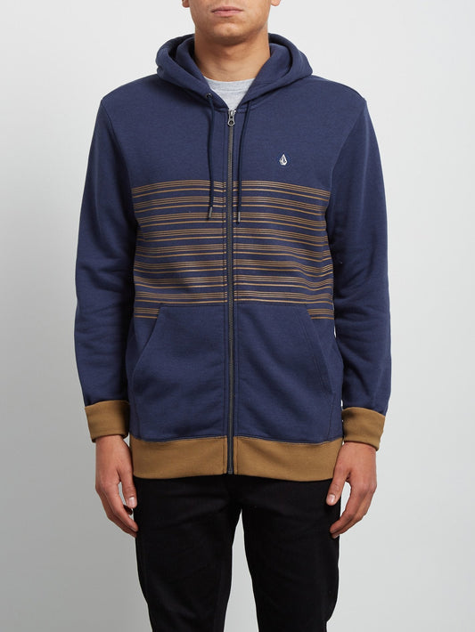 Sweatshirt zippé à capuche Threezy - Deep Blue