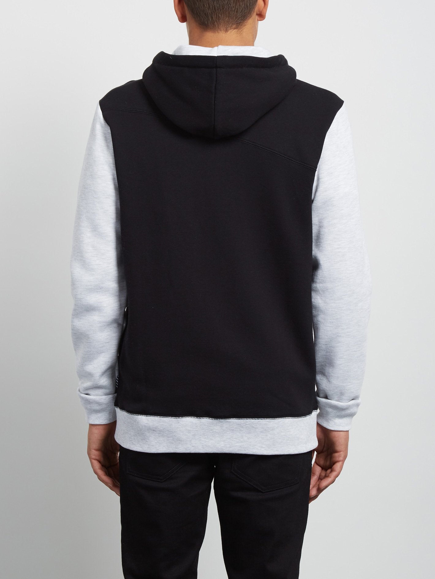 Single Stone Division Kapuzenpullover mit Reißverschluss - Schwarz