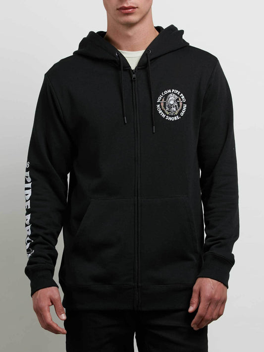Pipe Pro Zip Hoodie - Black