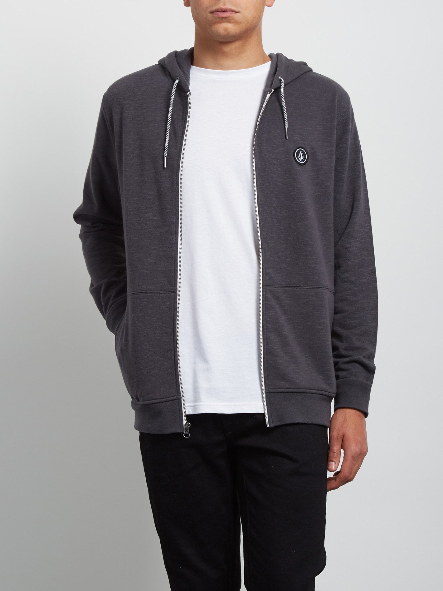 Litewarp Hooded Zip Sweatshirt - Heather Black