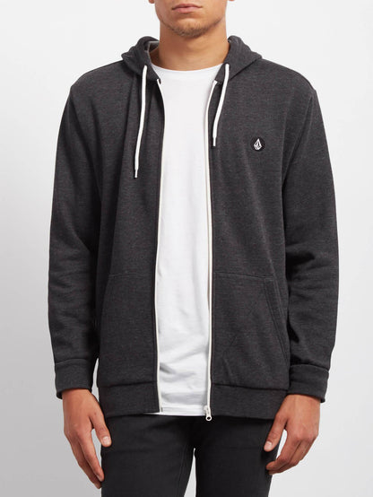 Iconic Zip Sweaters - Heather Black