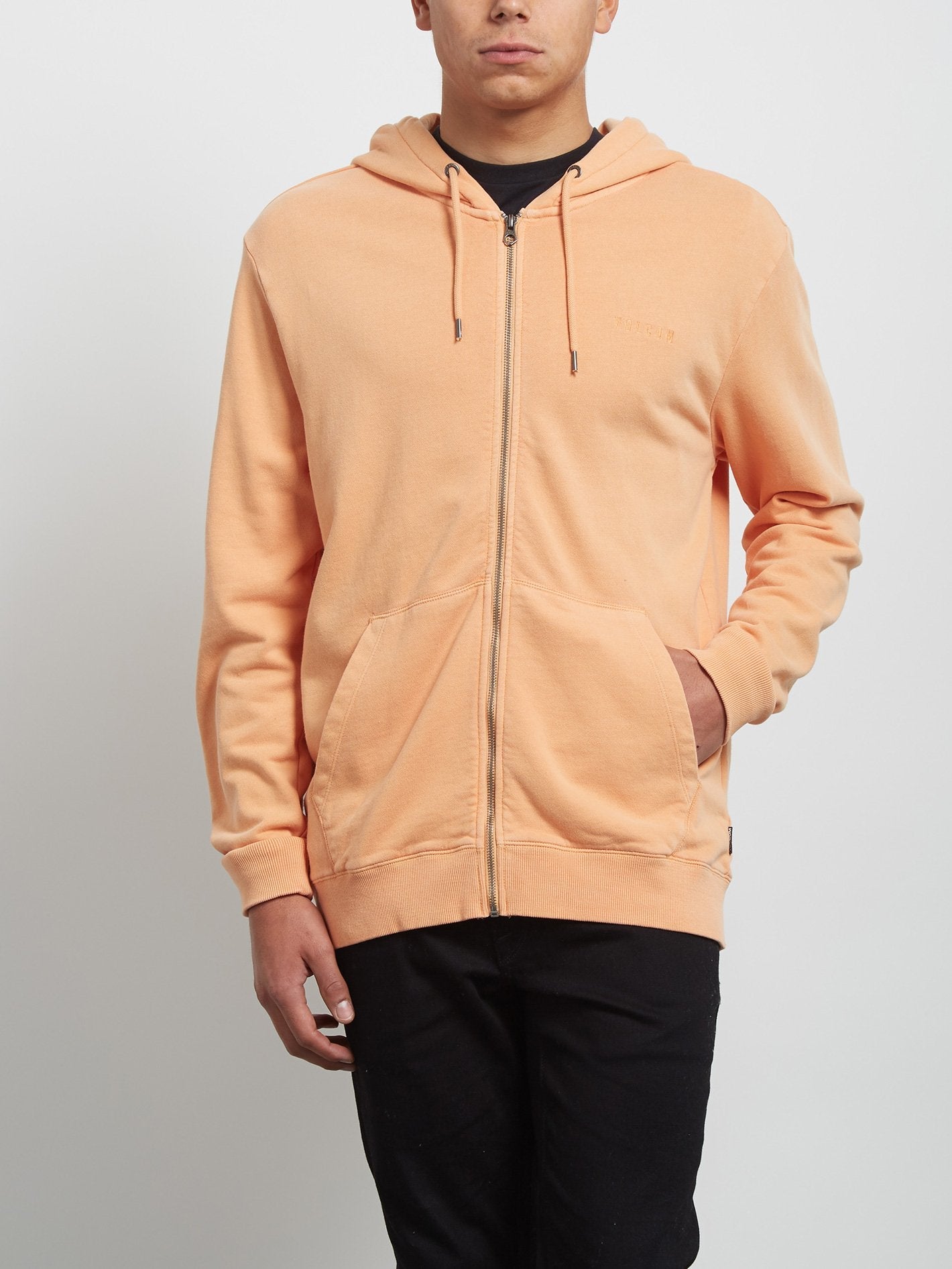 Sweatshirt zippé à capuche Case - Summer Orange