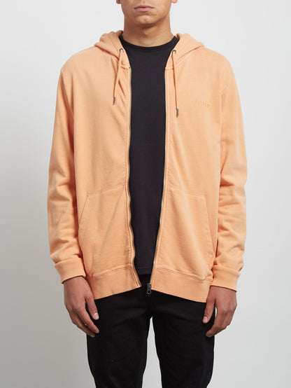 Sweatshirt zippé à capuche Case - Summer Orange