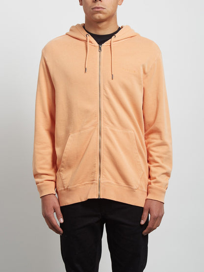 Sweatshirt zippé à capuche Case - Summer Orange