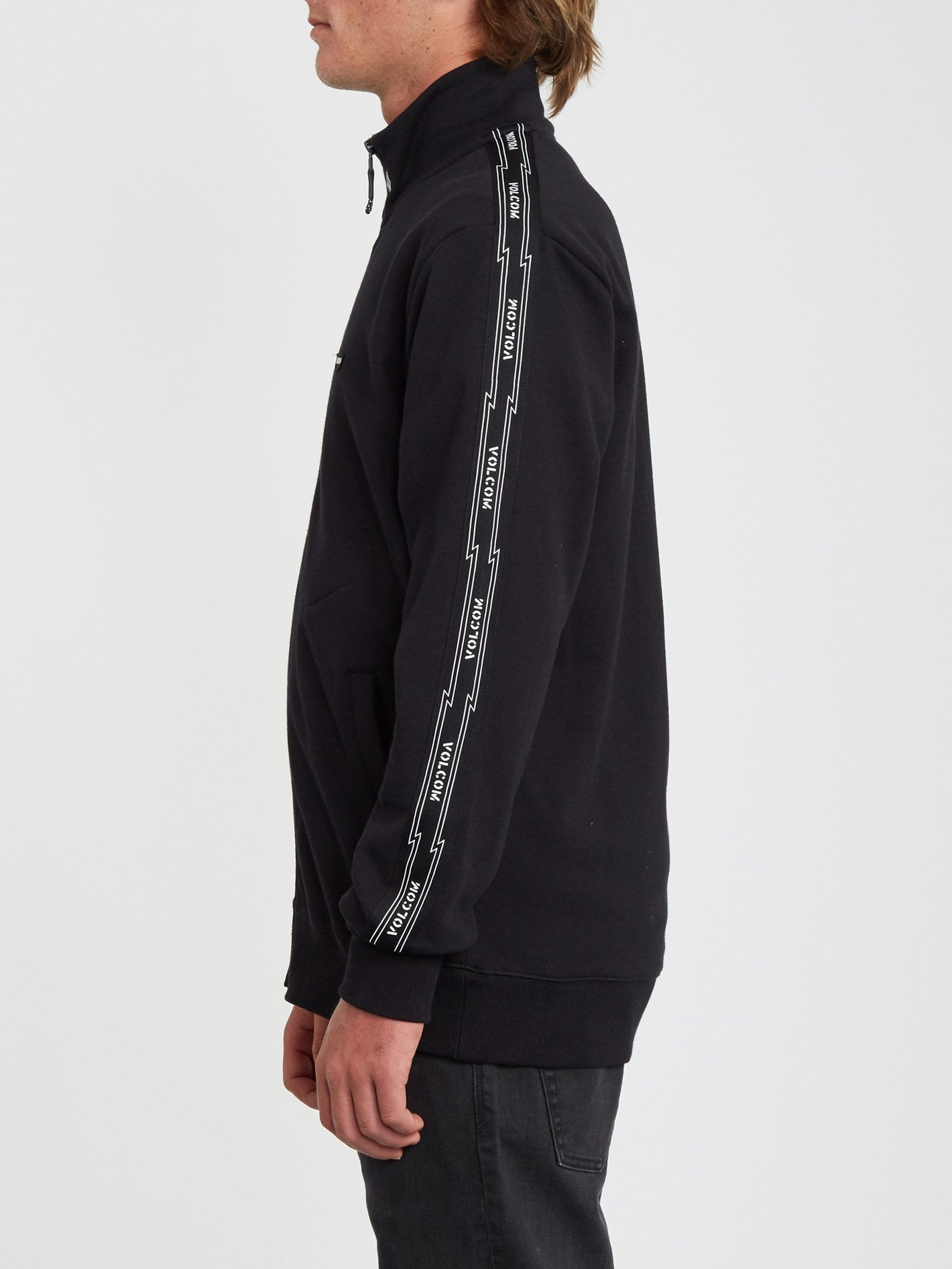Veeline Sweatshirt mit Reißverschluss – SCHWARZ