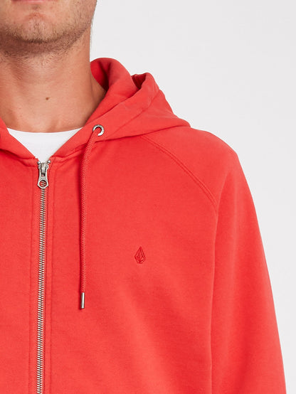 Freeleven Sweatshirt mit Reißverschluss - Karminrot