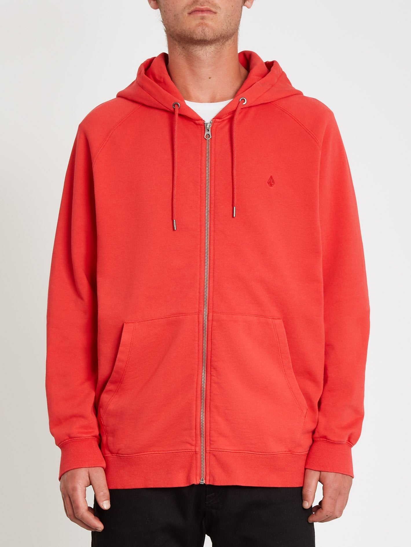 Freeleven Sweatshirt mit Reißverschluss - Karminrot