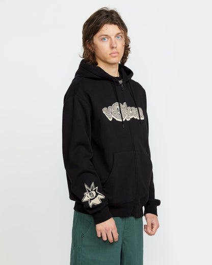 Sweat à Capuche Zippé Volcom Ent - BLACK