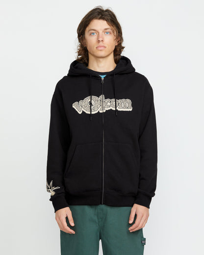 Sweat à Capuche Zippé Volcom Ent - BLACK
