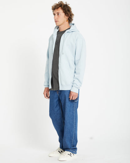 Sweat à Capuche Zippé Single Stone - CAROLINA BLUE