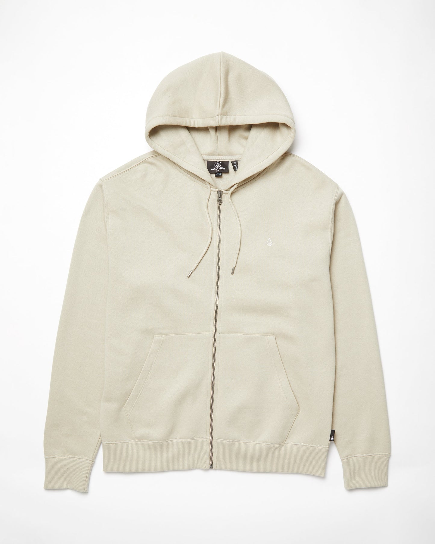 Sweat à Capuche Zippé Single Stone - LIGHT KHAKI
