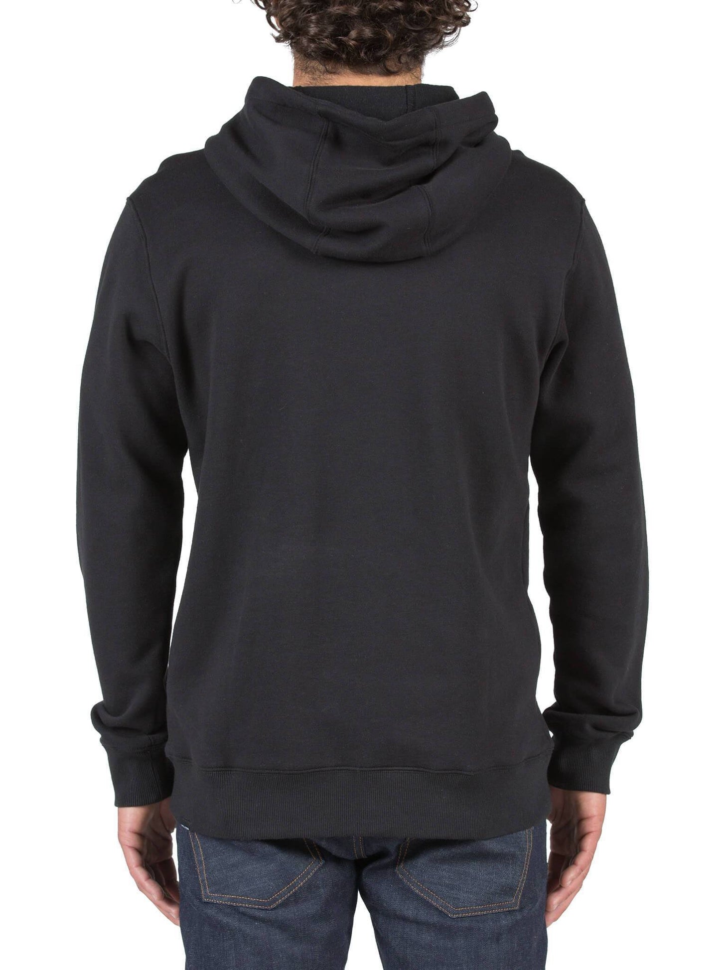 Single Stone Kapuzenpullover mit Reißverschluss - Schwarz