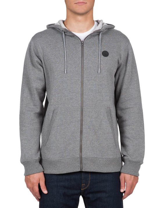 Sweatshirt zippé à capuche Single Stone - Dark Grey