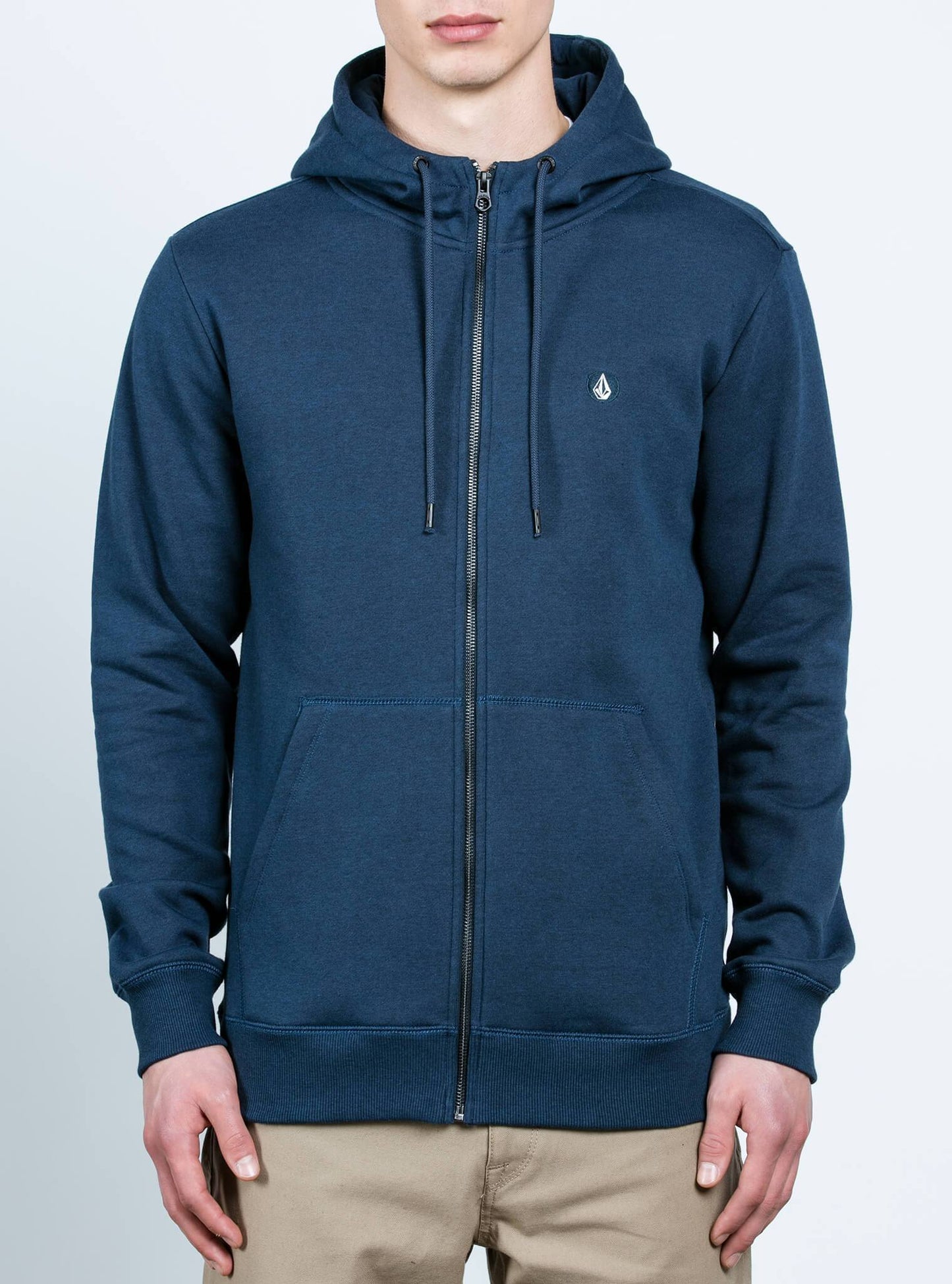 Sweat Sngl Stn Zip - Blue Black