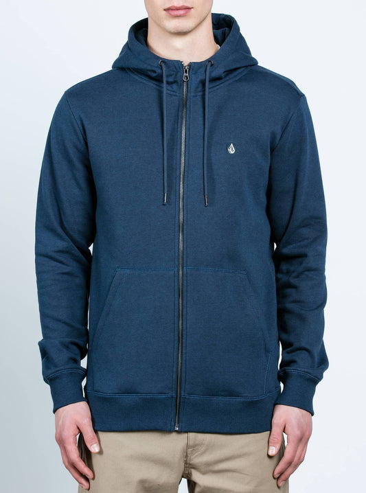 Sweat Sngl Stn Zip - Blue Black