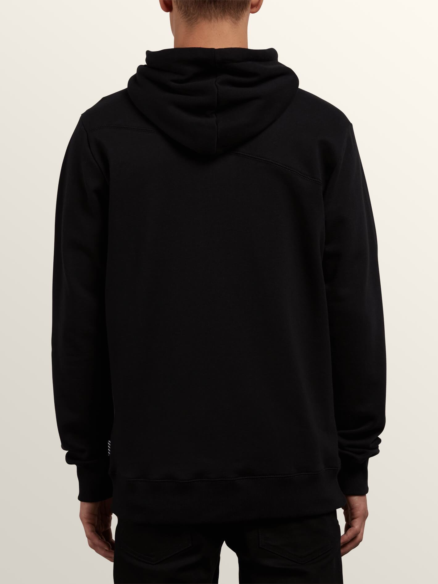 Sngl Stn Sweatshirt mit Reißverschluss - Schwarz