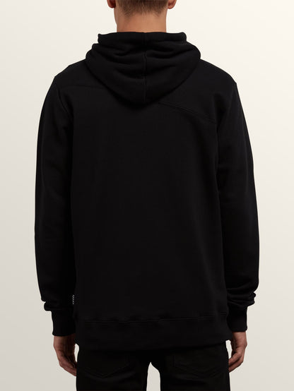 Sngl Stn Sweatshirt mit Reißverschluss - Schwarz