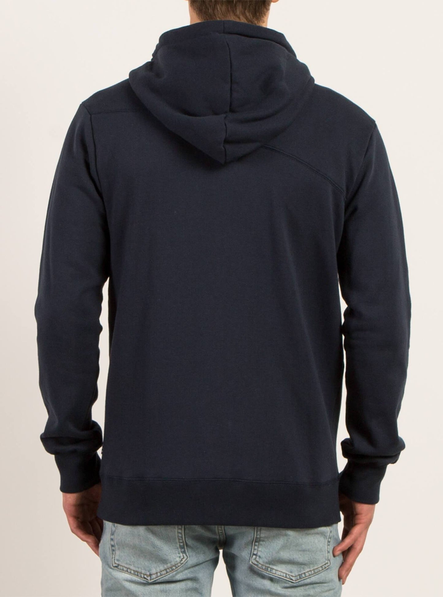 Sweat Sngl Stn Zip - Navy