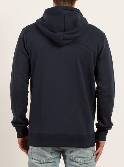 Sweat Sngl Stn Zip - Navy