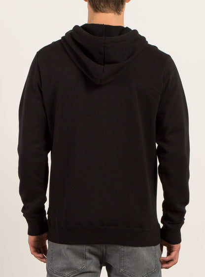 Sweatshirt Zippe A Capuche Stone - Black
