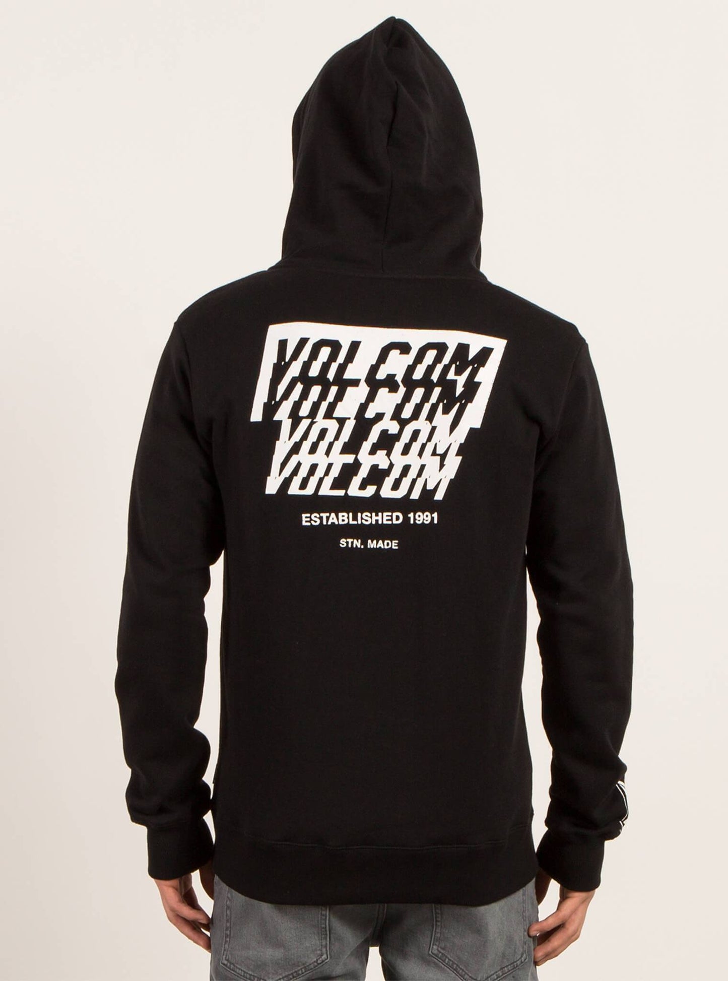 Sweatshirt Zippe A Capuche Supply Stone - Black