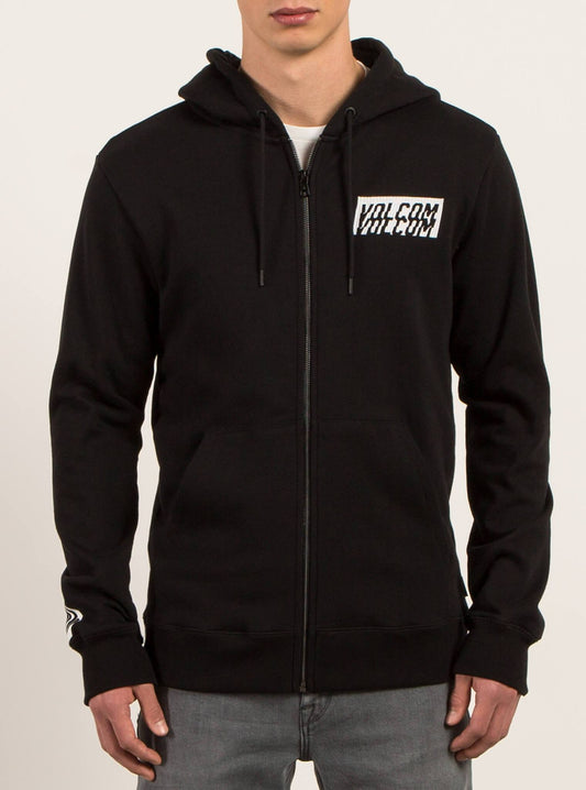 Sweatshirt Zippe A Capuche Supply Stone - Black